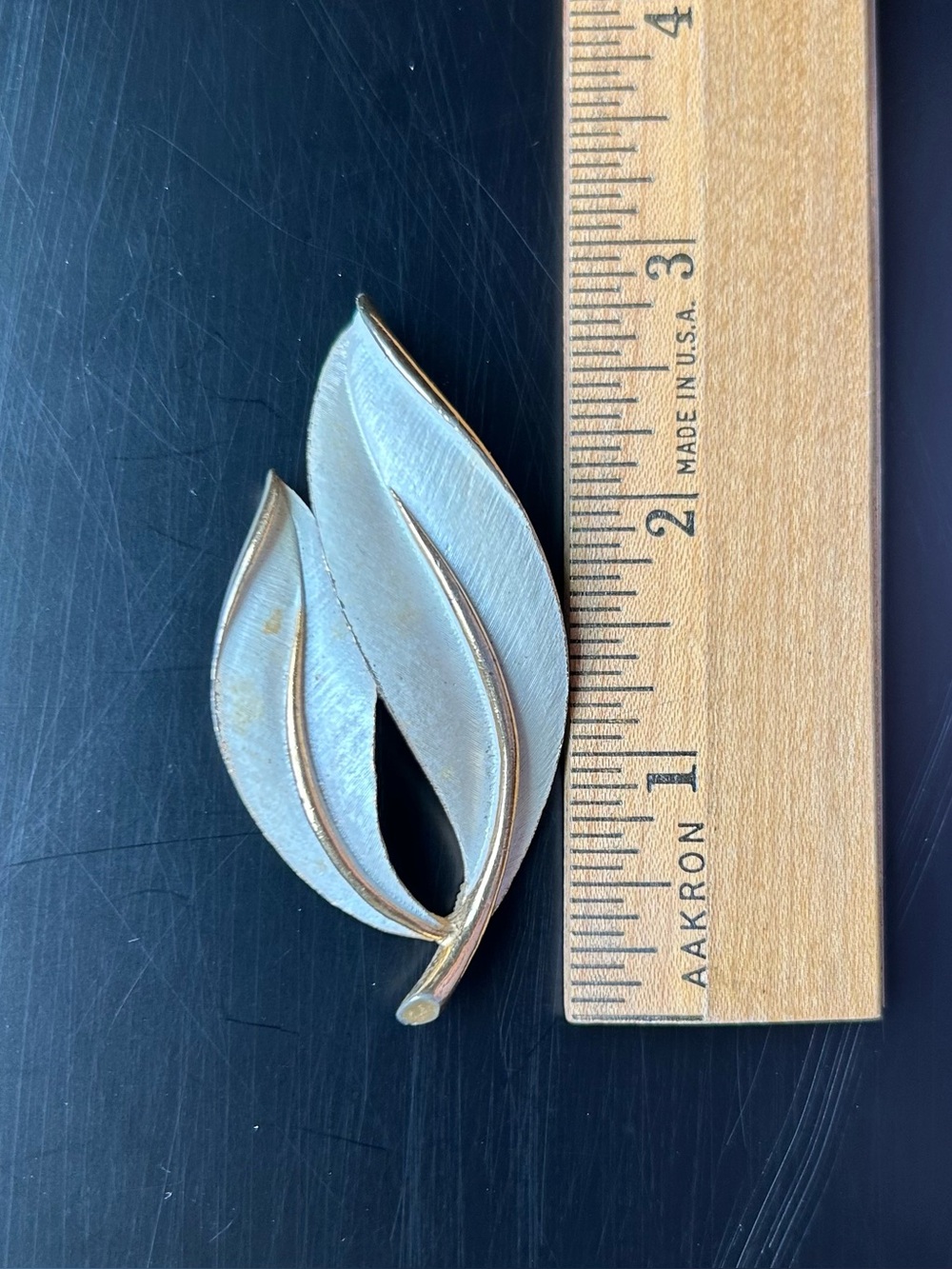 Vintage Sarah Cov Leaf Brooch